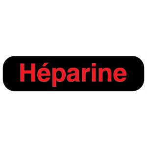 Label: Heparine