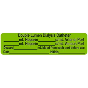 Label: Double Lumen Dialysis Catheter...
