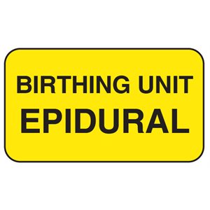 Label: Birthing Unit Epidural