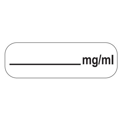 Label: ___mg / ml