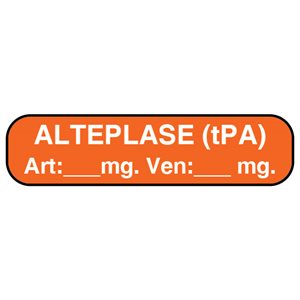 Label: Alteplase (tPA)