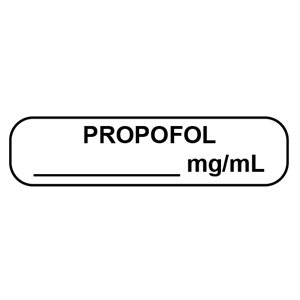 LABEL: Propofol mg / ml