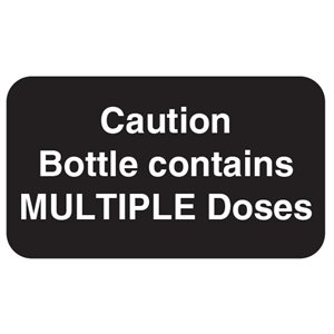 Label: Caution Bottle Contains Multiple Doses