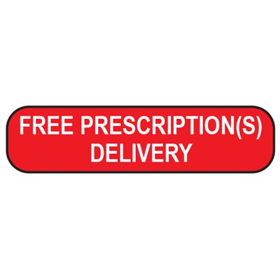 Label: Free Prescriptions Delivery