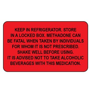 Label: Keep in refrigerator...