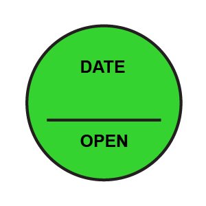 Label: Date____ Open