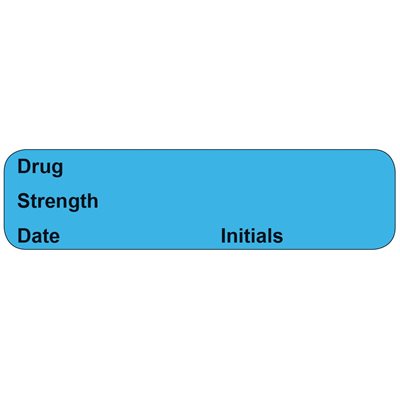 Label: Drug Strength Date Initials