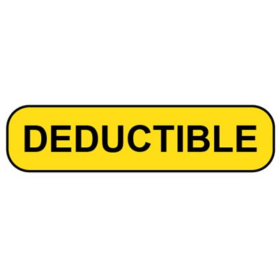 Label: Deductible