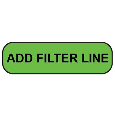 Label: Add Filter Line