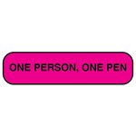 Label: One Person, One Pen
