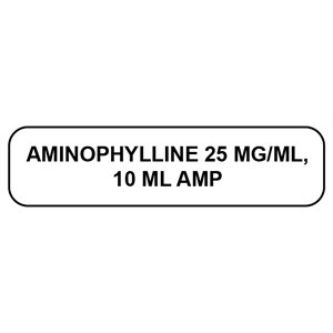 Label: Aminophylline 25 mg / mL