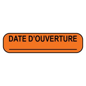 Label: Date D'ouverture ___