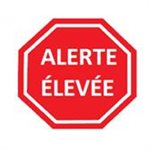 French Label "ALERTE ÉLEVÉE"