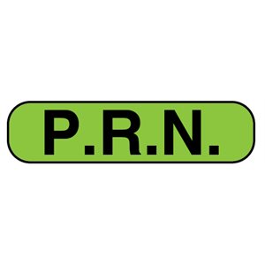 Label: "P.R.N."