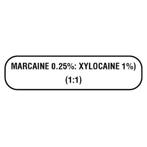 Label: "MARCAINE 0.25%: XYLOCAINE 1%) (1:1)