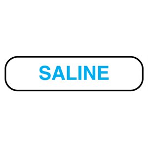 Label: "SALINE"