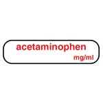 Label: "acetaminophen mg / ml"
