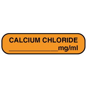 Label: "CALCIUM CHLORIDE mg / ml"