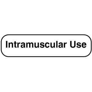 Label: "Intramuscular Use"