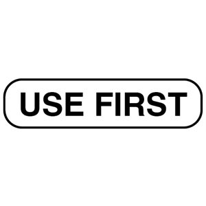 Label: "USE FIRST" 
