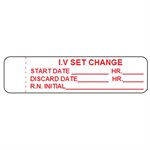 Label "I.V. Set Change"