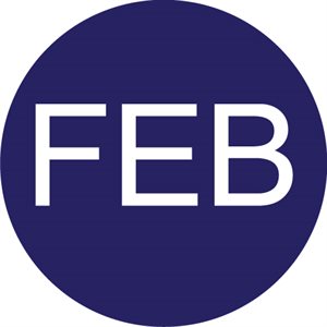 Monthly Label "February", Circle, 108 / Sheet