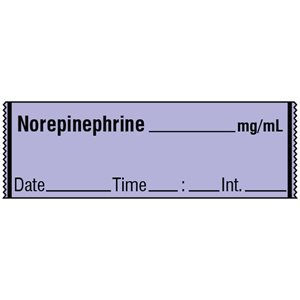 Labeling Tape: Norepinephrine
