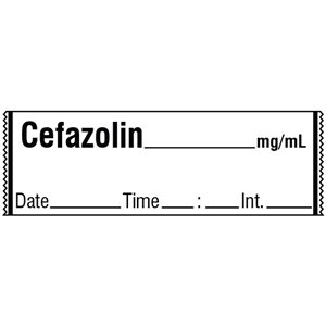 Labeling Tape: Cefazolin
