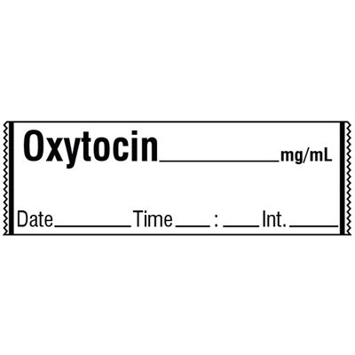 Labeling Tape: Oxytocin