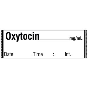Labeling Tape: Oxytocin