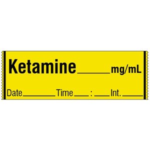 Labeling Tape: Ketamine
