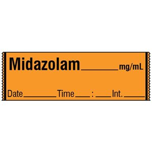 Labeling Tape: Midazolam