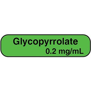 Label: "Glycopyrrolate 0.2 mg / mL"
