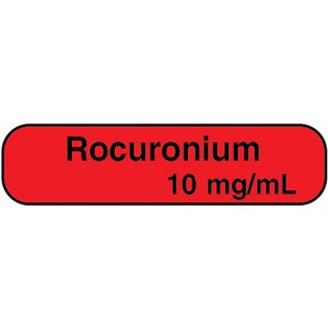 Label: "Rocuronium 10 mg / mL"