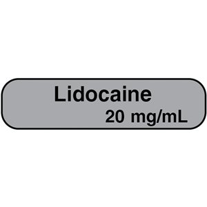 Label: "Lidocaine 20 mg / mL"