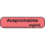 Label: "Acepromazine mg / mL"