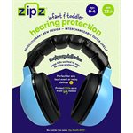 ZIPZ Hearing Protection Earmuffs, Blue