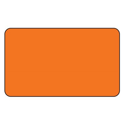Label: Blank Fluorescent Orange