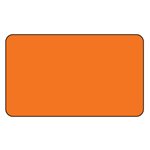 Label: Blank Fluorescent Orange