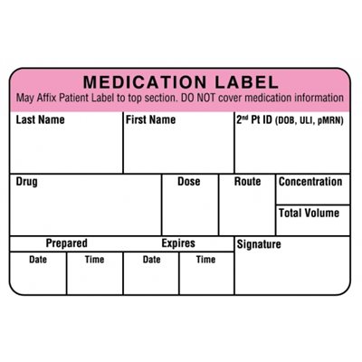 Parental Medication Label