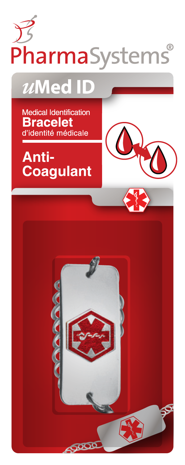 Medical ID Bracelet, Anti-Coagulant
